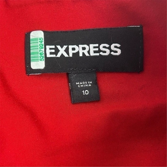 Express Women's Red Pencil Skirt Size 10 Knee Length Solid - Picture 2 of 11